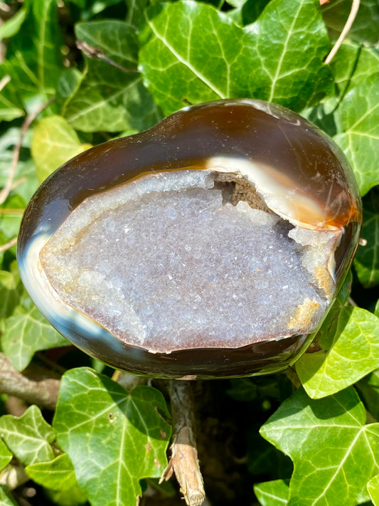 Coeur Agate & Améthyste