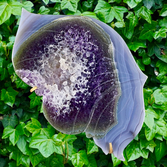 Ailes papillon 🦋 améthyste ✨ agate blue lace