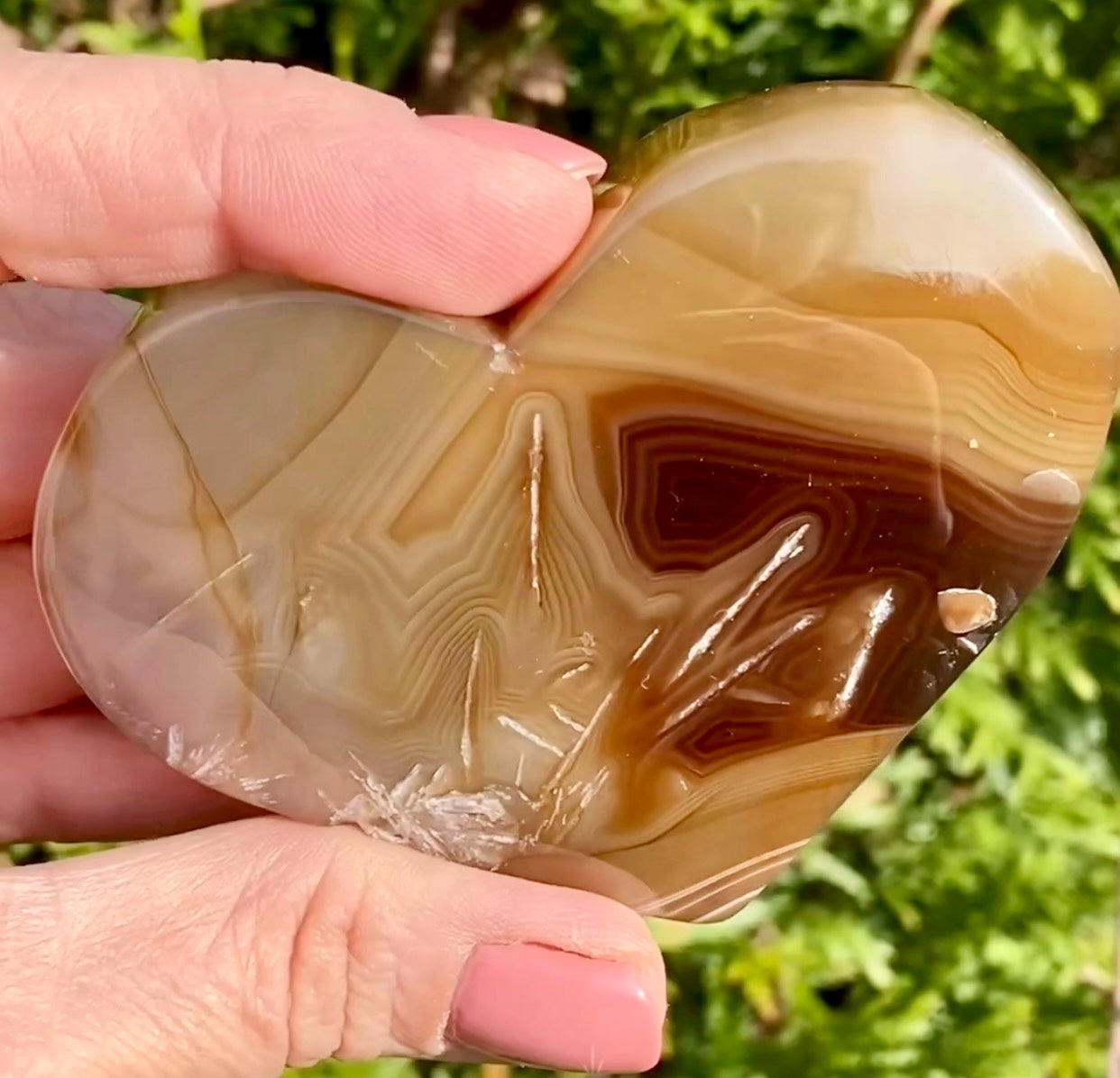 Coeur Agate Chocolat 🤎