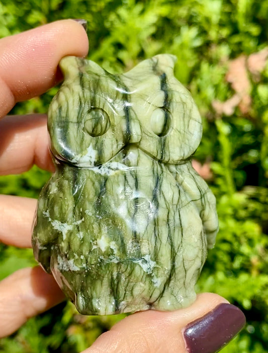 Hibou 🦉 Jade vert