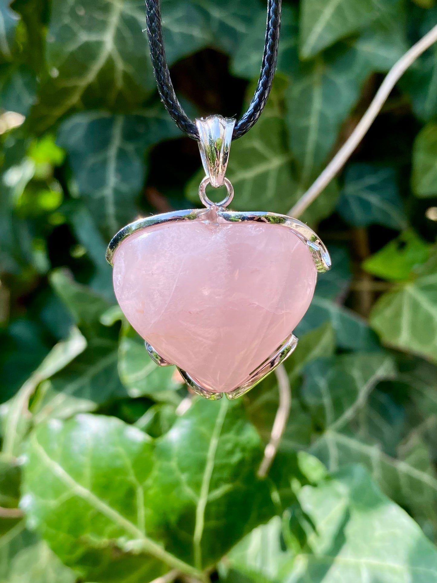 Pendentif Quartz rose 💖