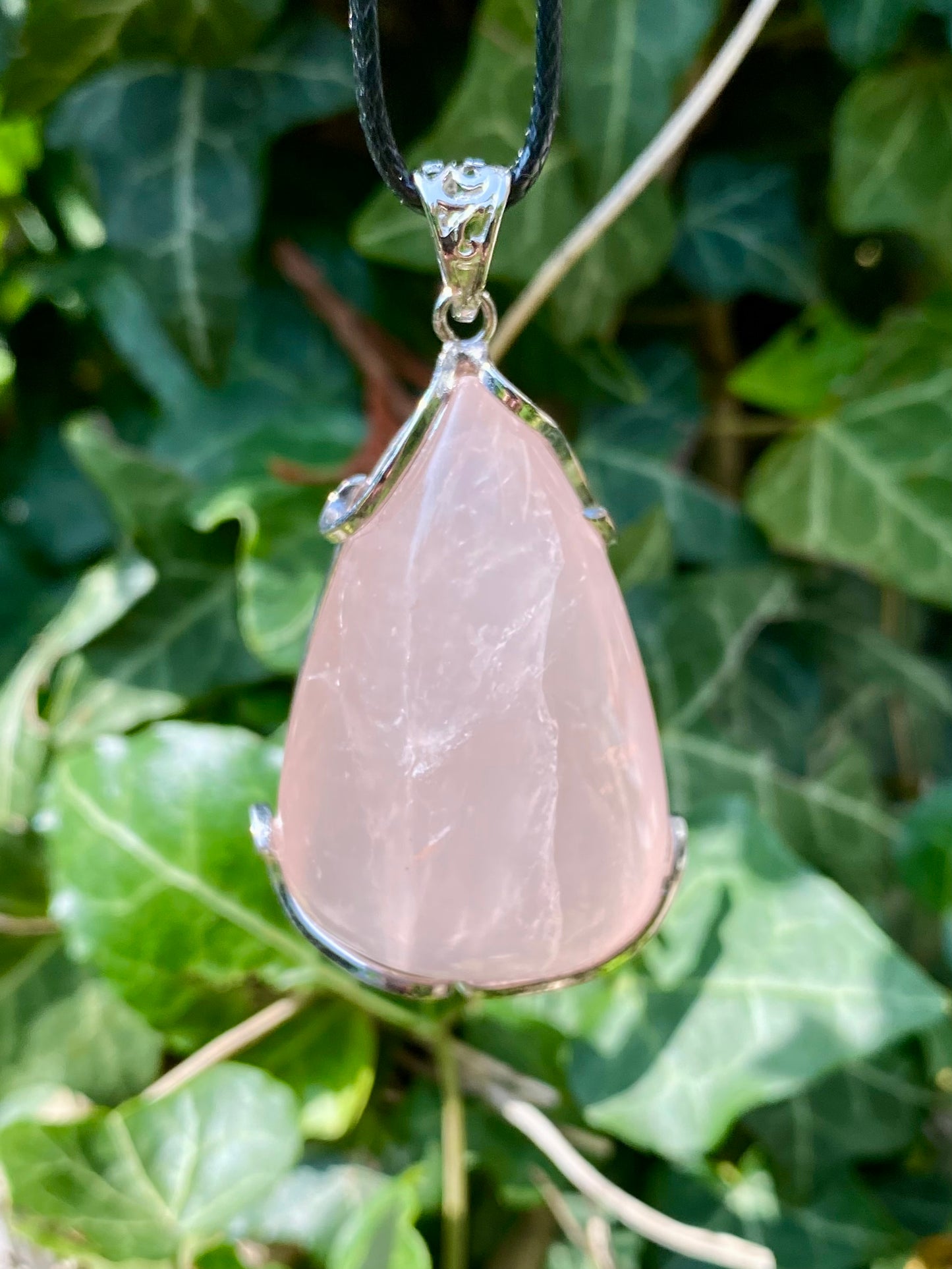 Pendentif Quartz rose 💖