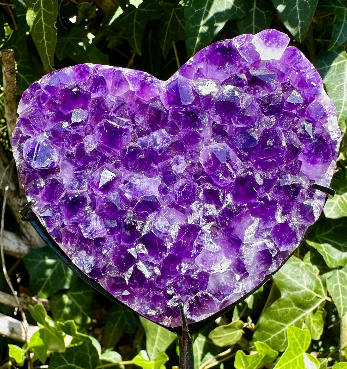 Coeur 💜 Améthyste Uruguay 🇺🇾