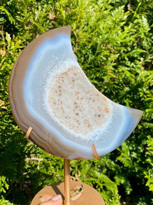 Lune 🌙 Agate drusée