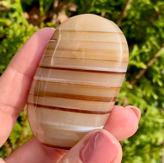 Galet Agate Chocolat 🍫