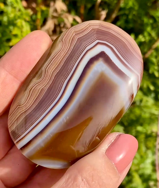 Galet Agate Chocolat 🍫
