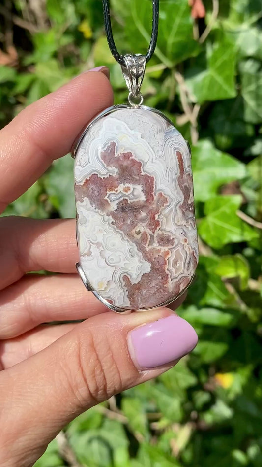 Pendentif Agate crazy Lace ❤️‍🔥